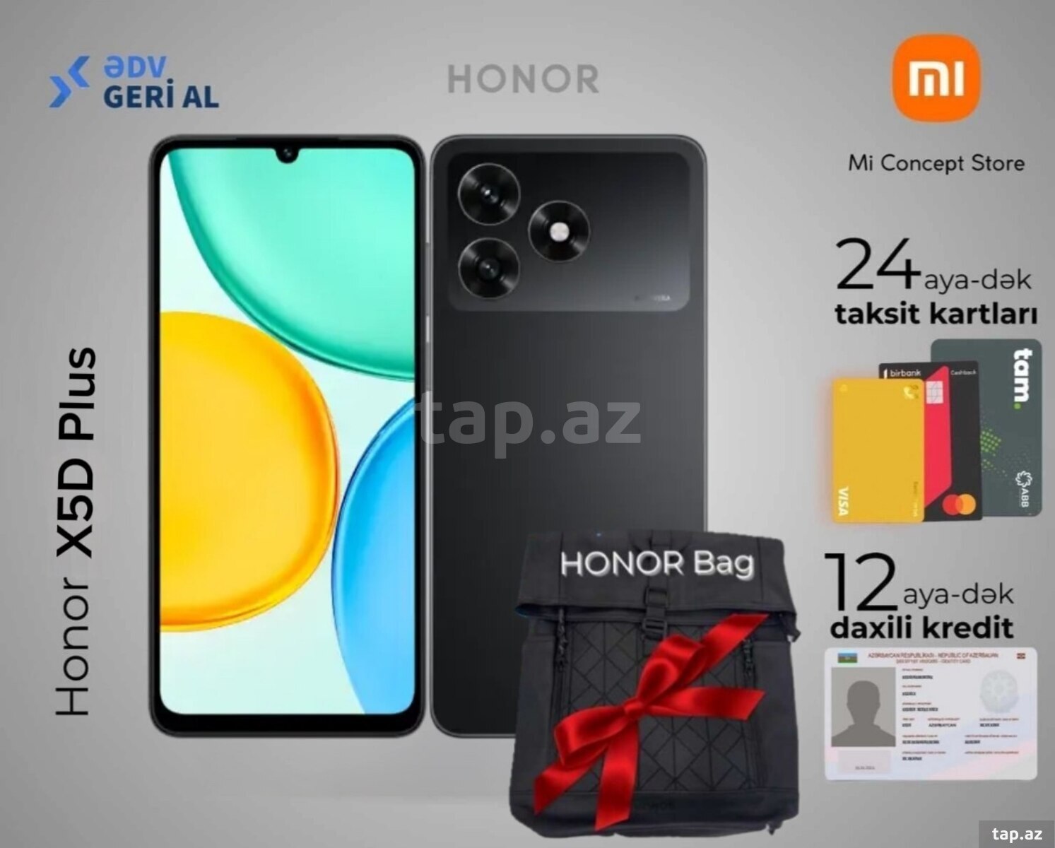 Honor X5d Plus Midnight Black 256GB/4GB