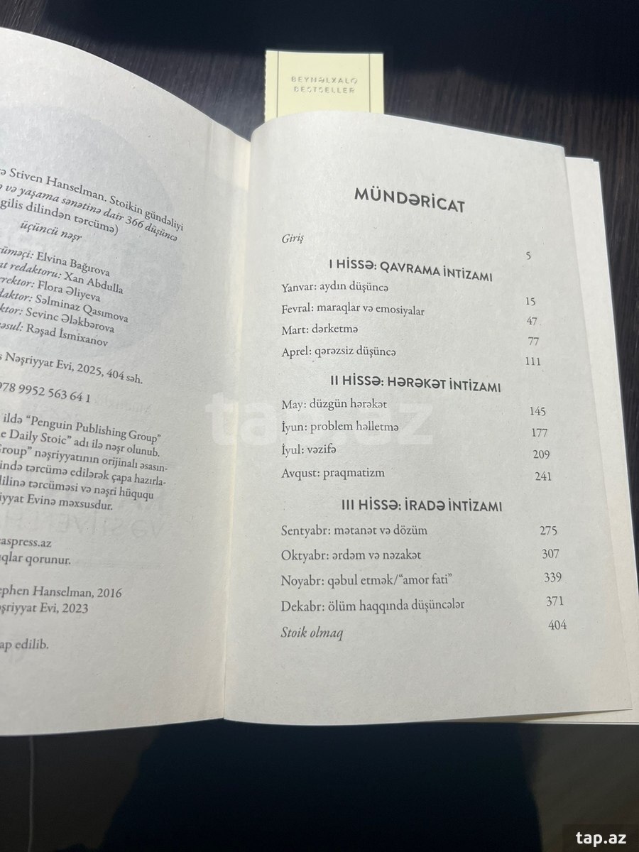 Kitab Stoikin gündəliyi (3)