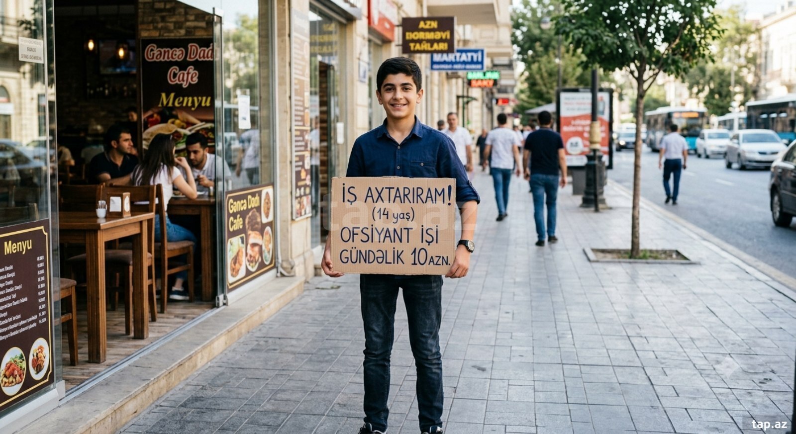 Ofisiant işi axtarıram