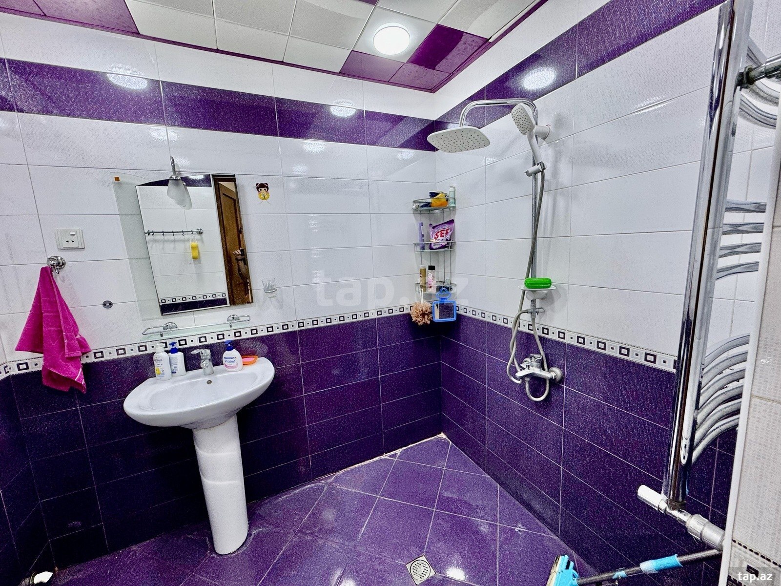 2-otaqlı mənzil kirayə verilir, Qara Qarayev m., 58 m² (4)