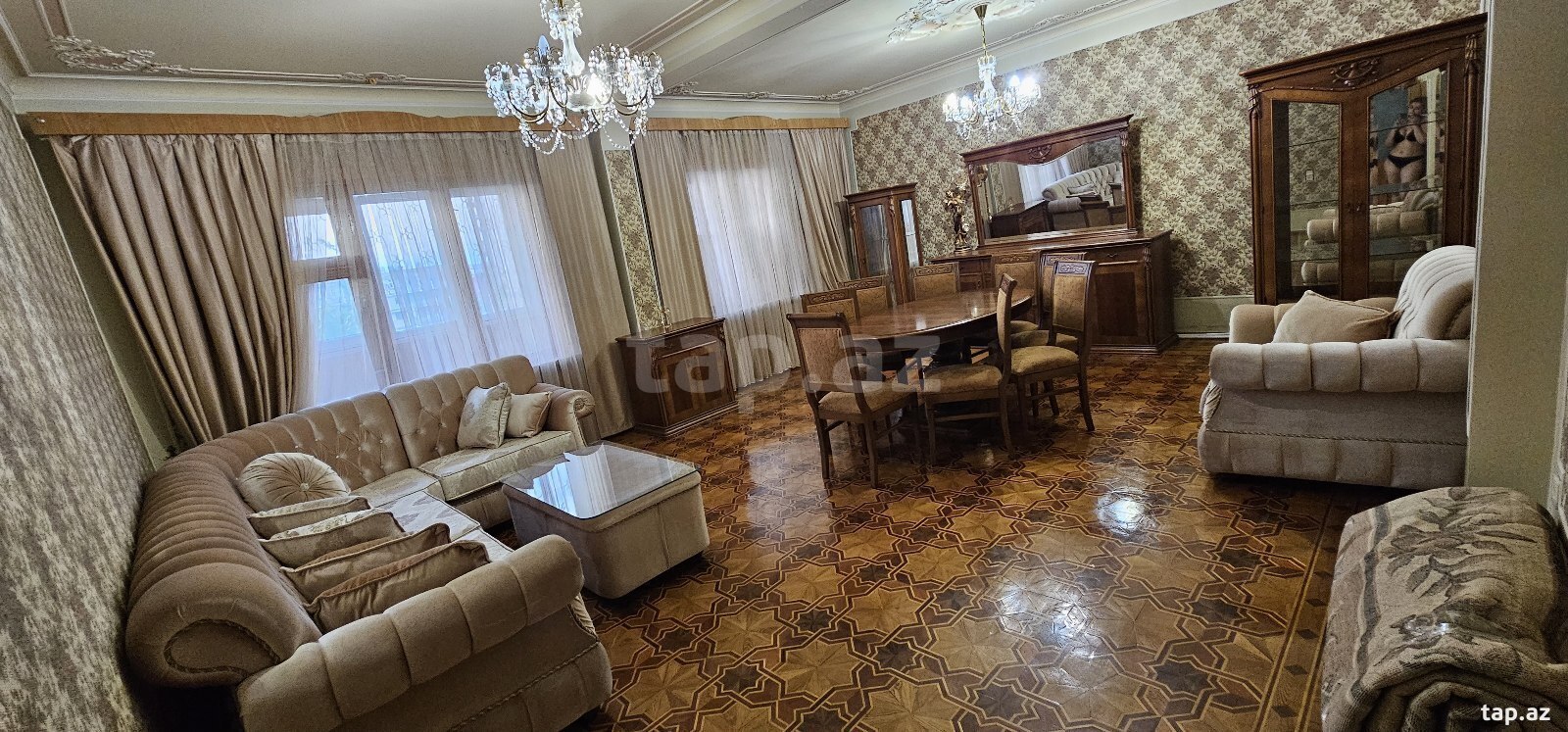 4-otaqlı mənzil kirayə verilir, Nərimanov r., 100 m²