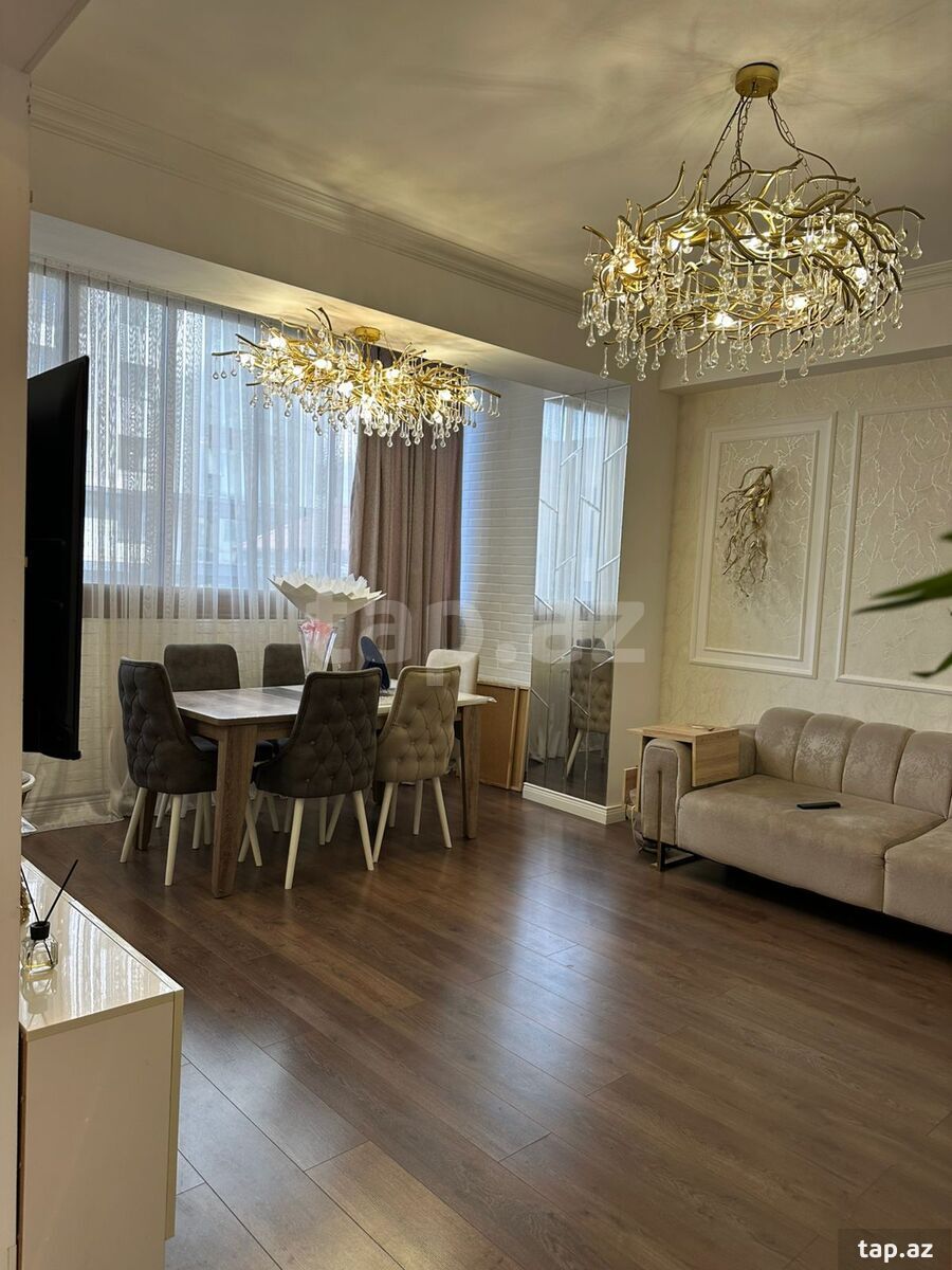 3-otaqlı yeni tikili kirayə verilir, Mətbuat pr., 90 m²