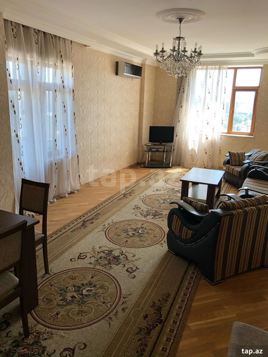 3-otaqlı yeni tikili kirayə verilir, Xətai pr., 128 m²