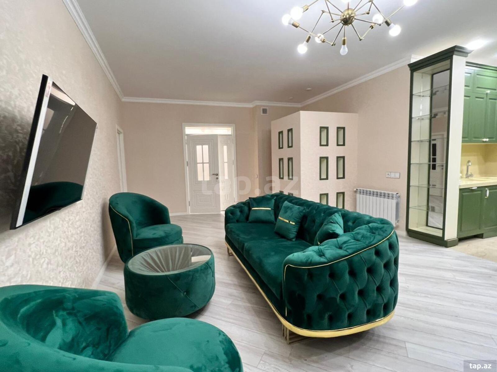 3-otaqlı yeni tikili kirayə verilir, Tbilisi pr., 110 m² (2)