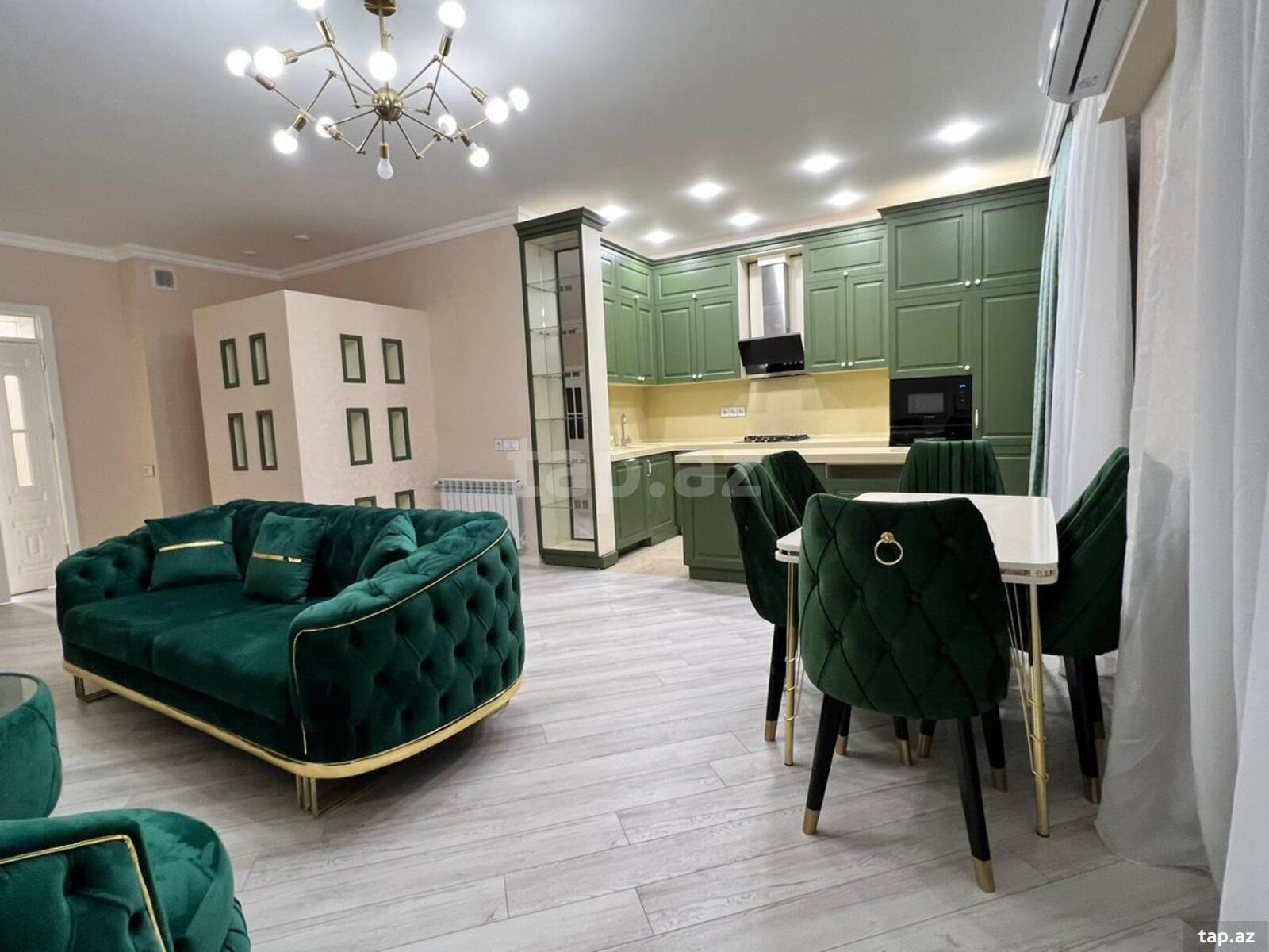3-otaqlı yeni tikili kirayə verilir, Tbilisi pr., 110 m²