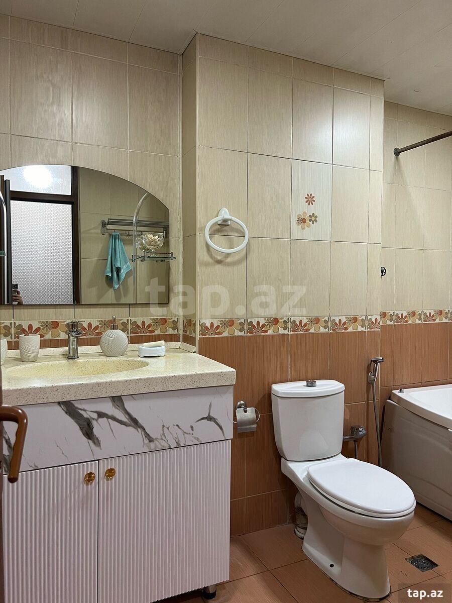 3-otaqlı yeni tikili, Həzi Aslanov m., 110 m² (9)
