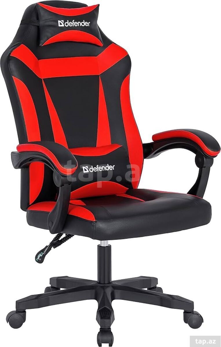 Defender Gaming chair, Red/black,PU,50mm — 1