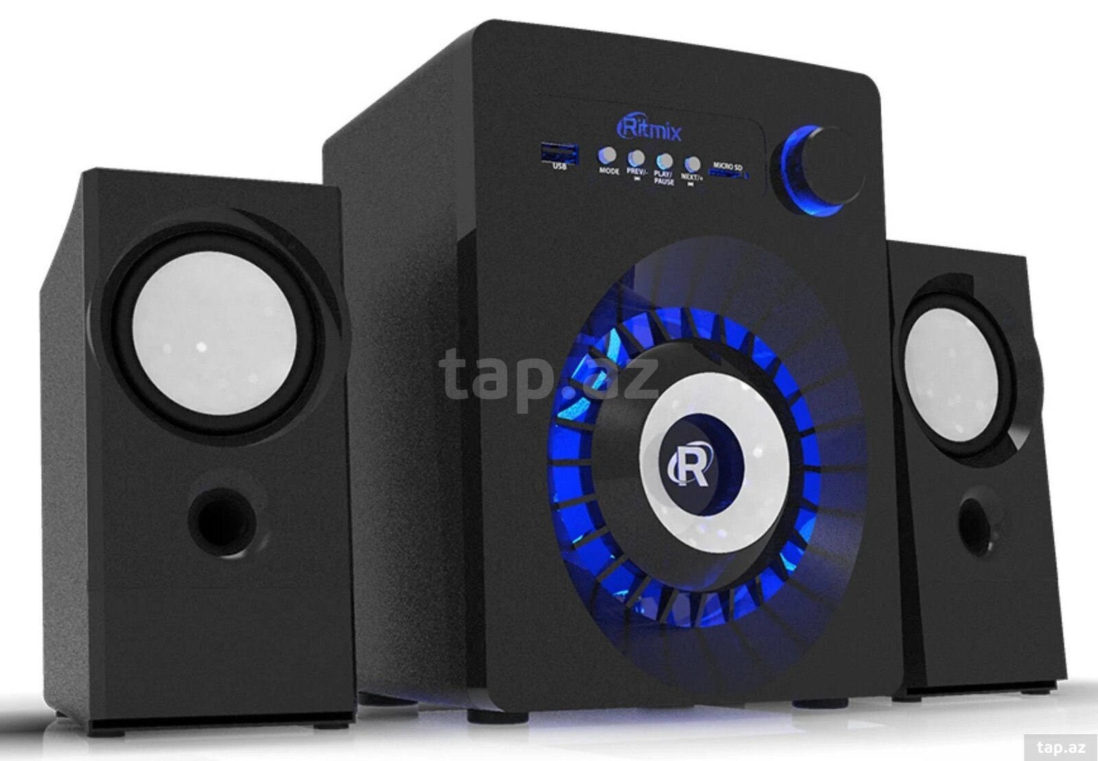Ritmix SP-2165BTH Black 2.1 Speaker System Bluetooth USB FM — 1