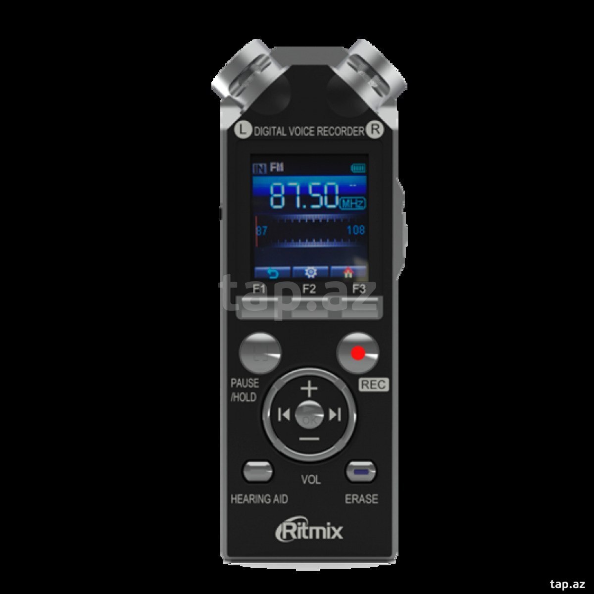 Ritmix RR-989 8GB Black Digital Voice Recorder — 1