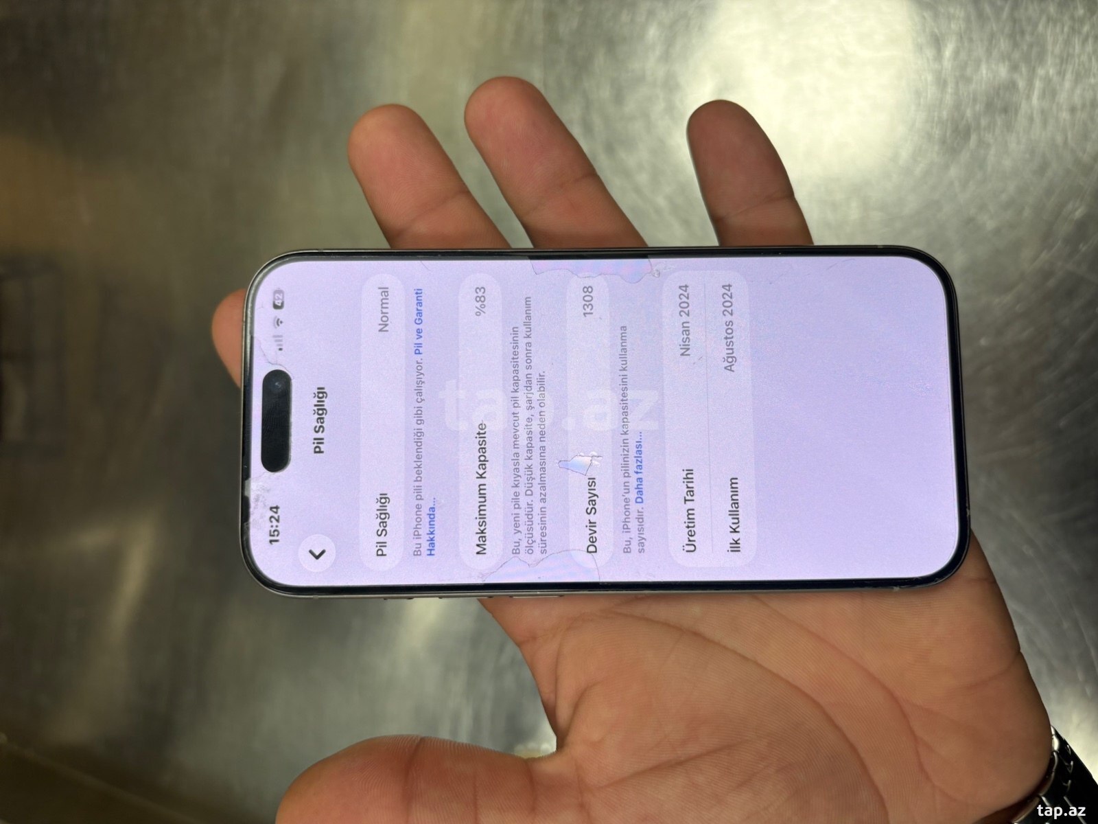 Apple iPhone 15 Pro Natural Titanium 128GB/8GB (2)