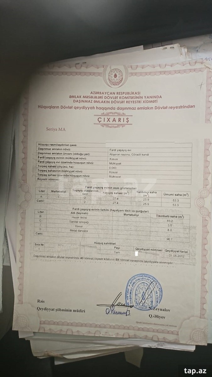 Həyət evi, Novxanı bağları (23)