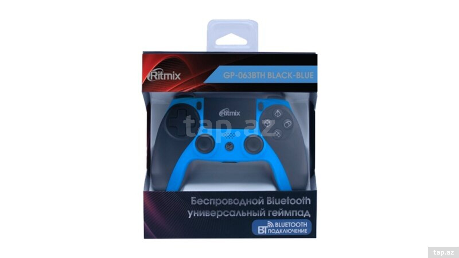 Ritmix GP-063BTH Black-Blue / Wireless Bluetooth Universal Gamepad — 1