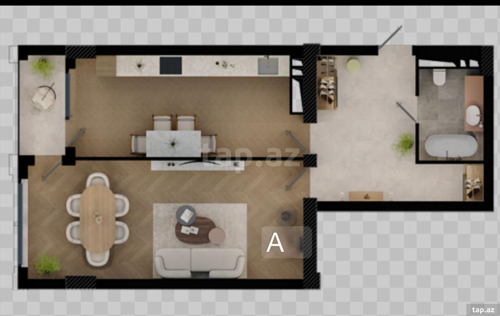 2-otaqlı yeni tikili, Nərimanov r., 80 m² (3)