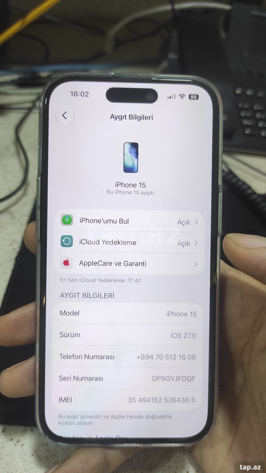 Apple iPhone 15 Black 128GB/6GB (8)