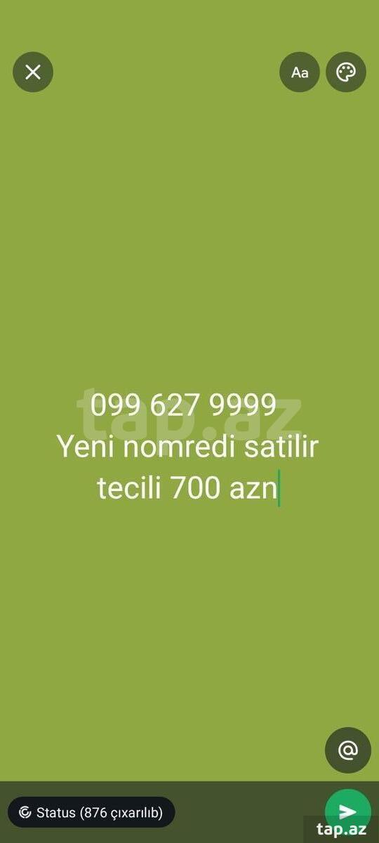 Bakcell nömrə – (099) 627-99-99