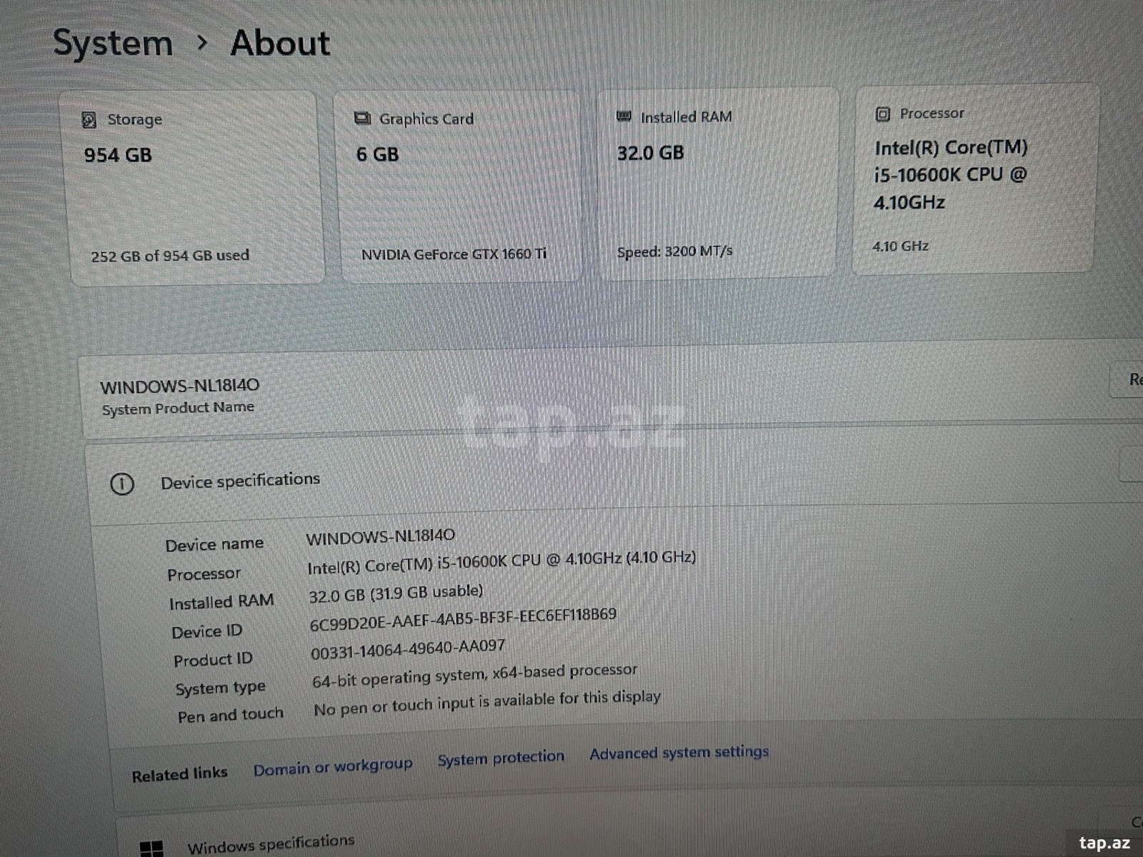 Gaming PC i5-10600K / GTX 1660 Ti / 32GB RAM / 1TB SSD / 144Hz (6)