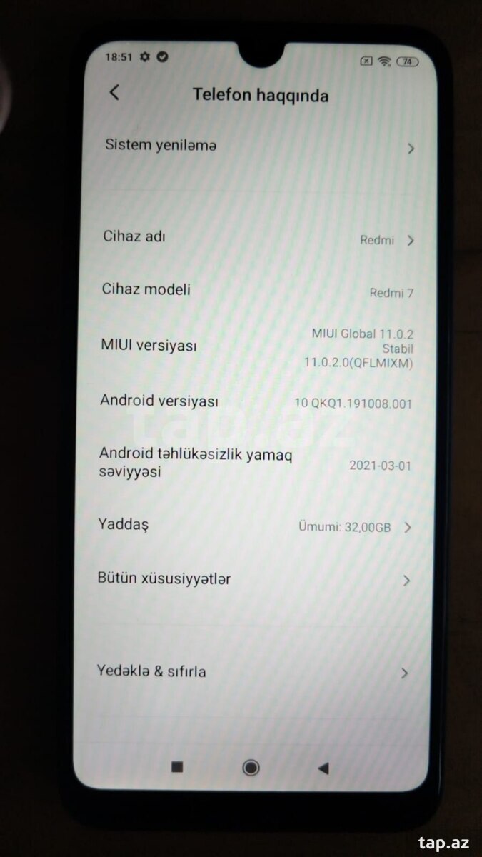 Xiaomi Redmi 7 Comet Blue 32GB/3GB (4)