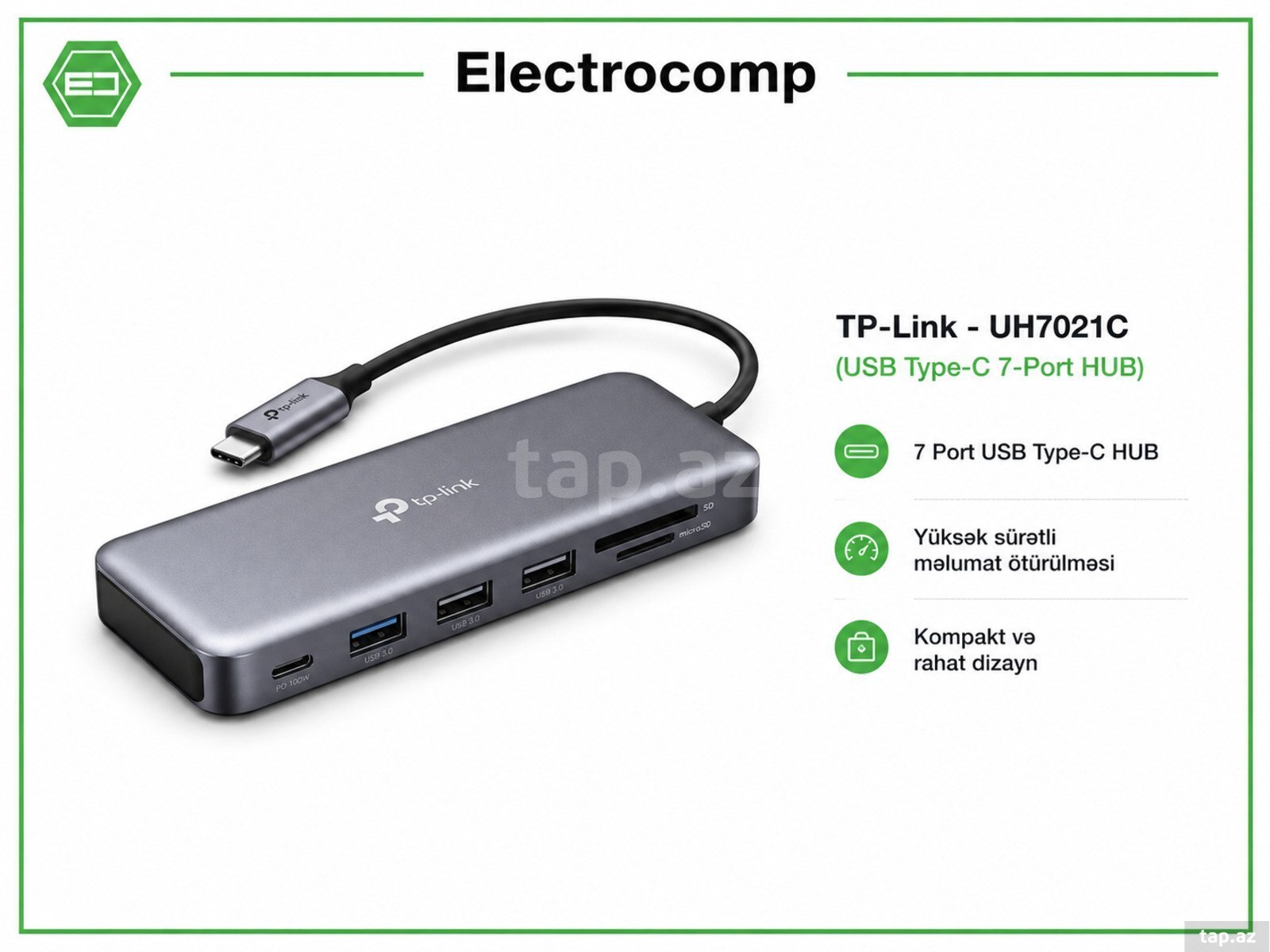 TP-Link UH7021C – USB Type-C 7-Port HUB