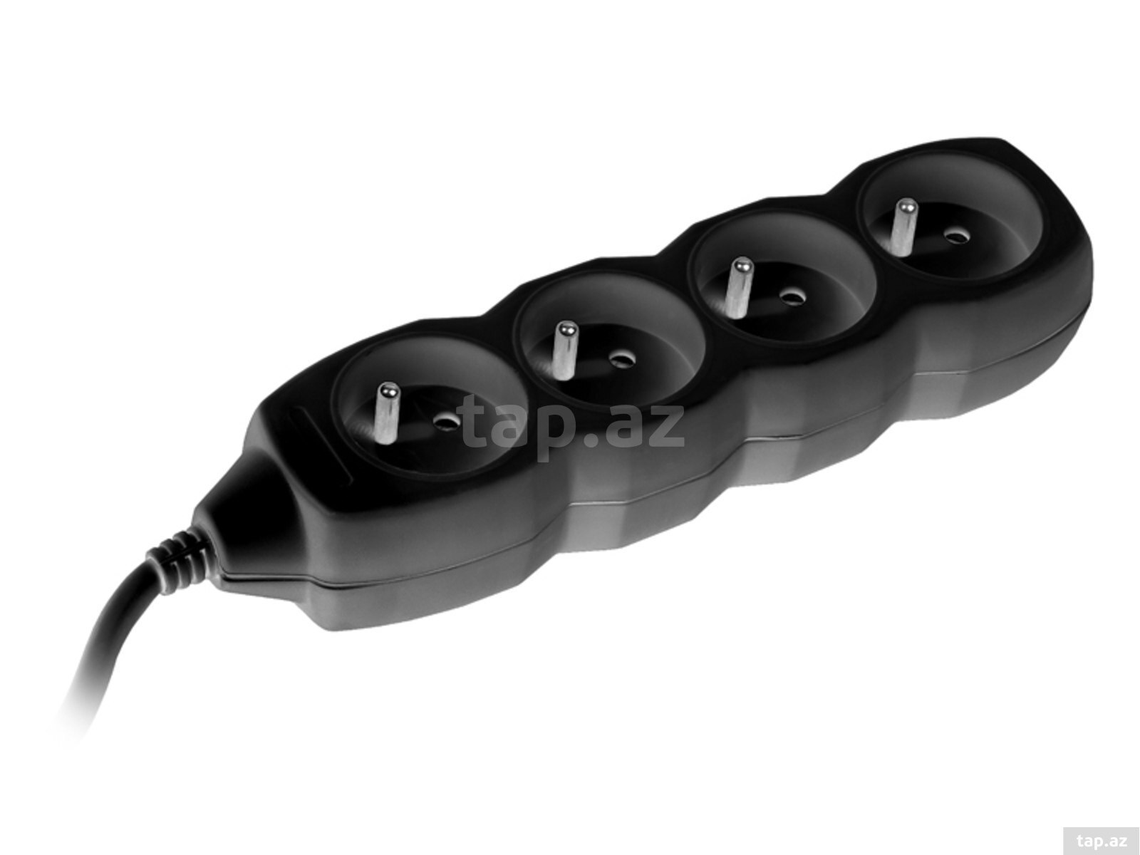 Extension cord TRACER PowerCord 3,0m (4 outlets, black) S44615 — 1