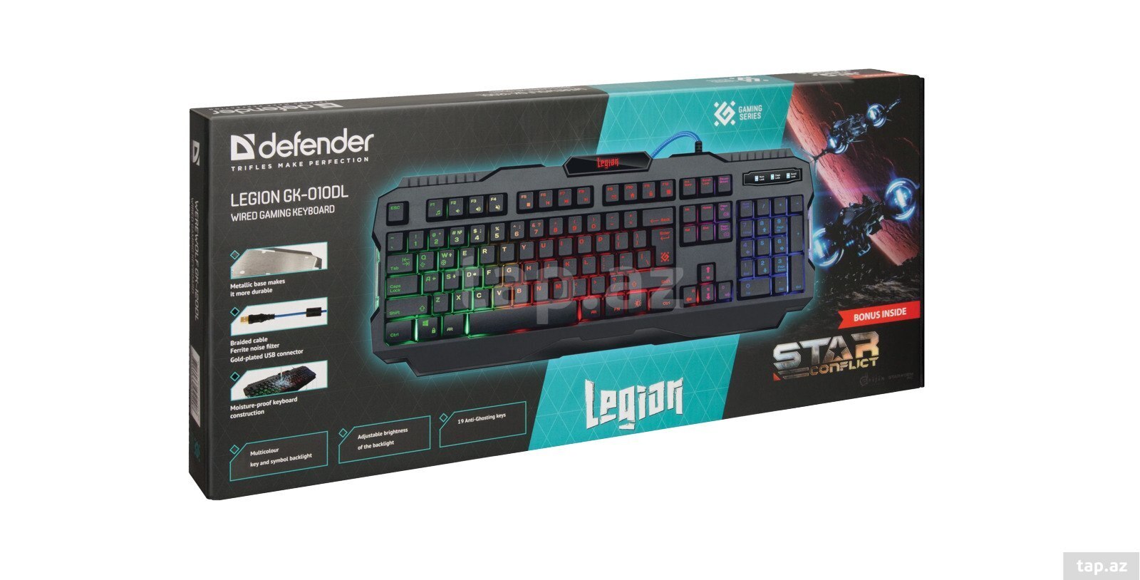 Defender	Legion GK-010DL Wired gaming keyboard