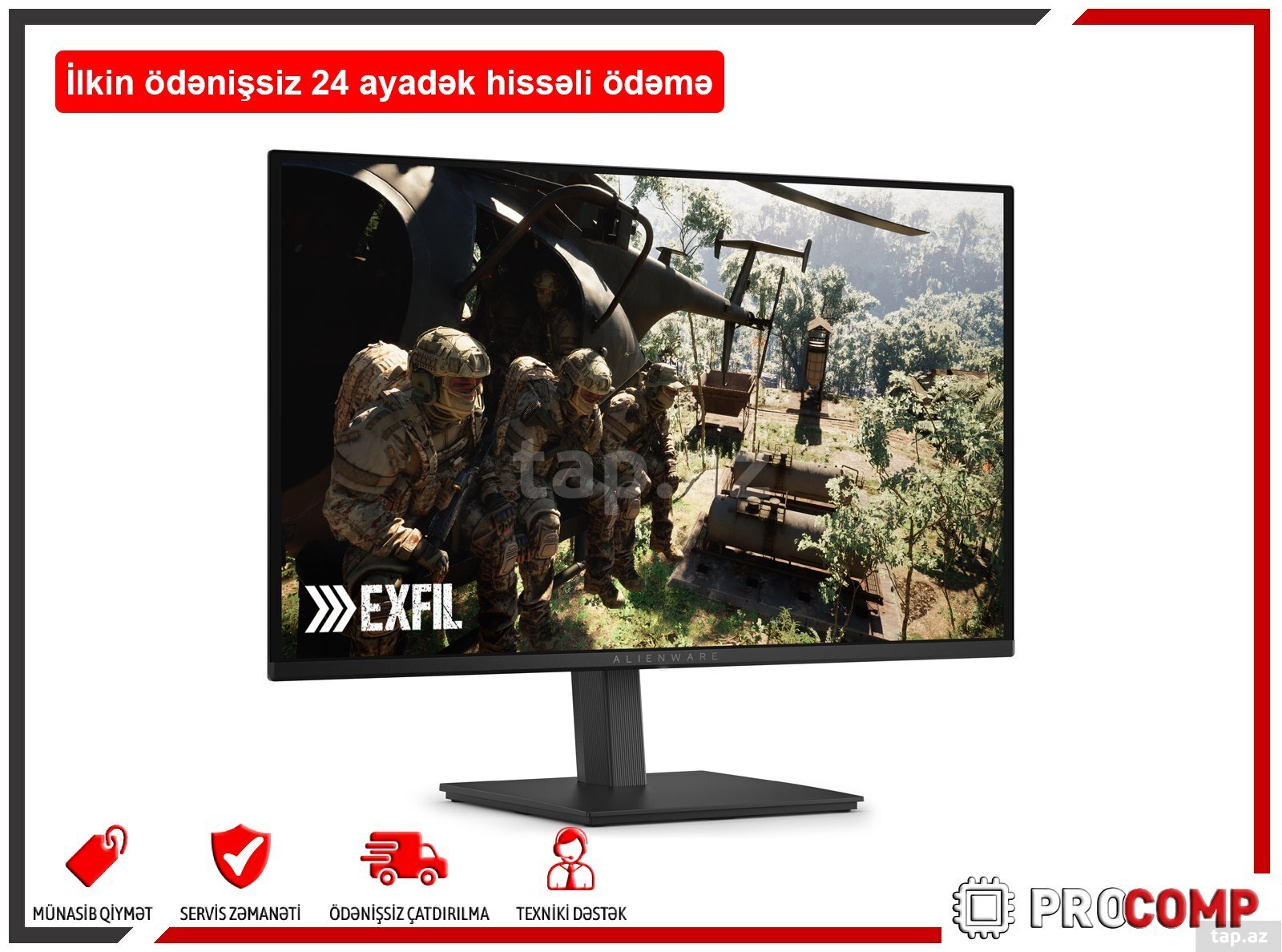 Gaming monitor Alienware 27 240Hz QD-OLED - AW2726DM 210-BVWB