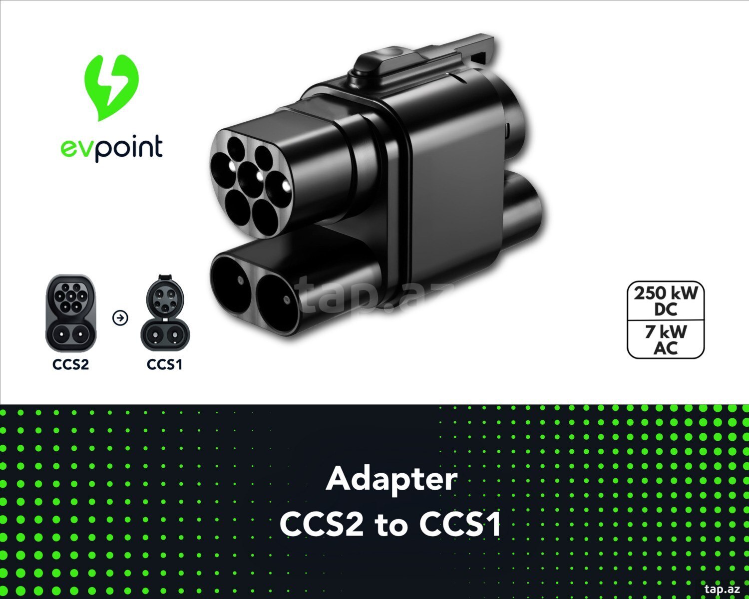 CCS2 - CCS1 şarj adapteri