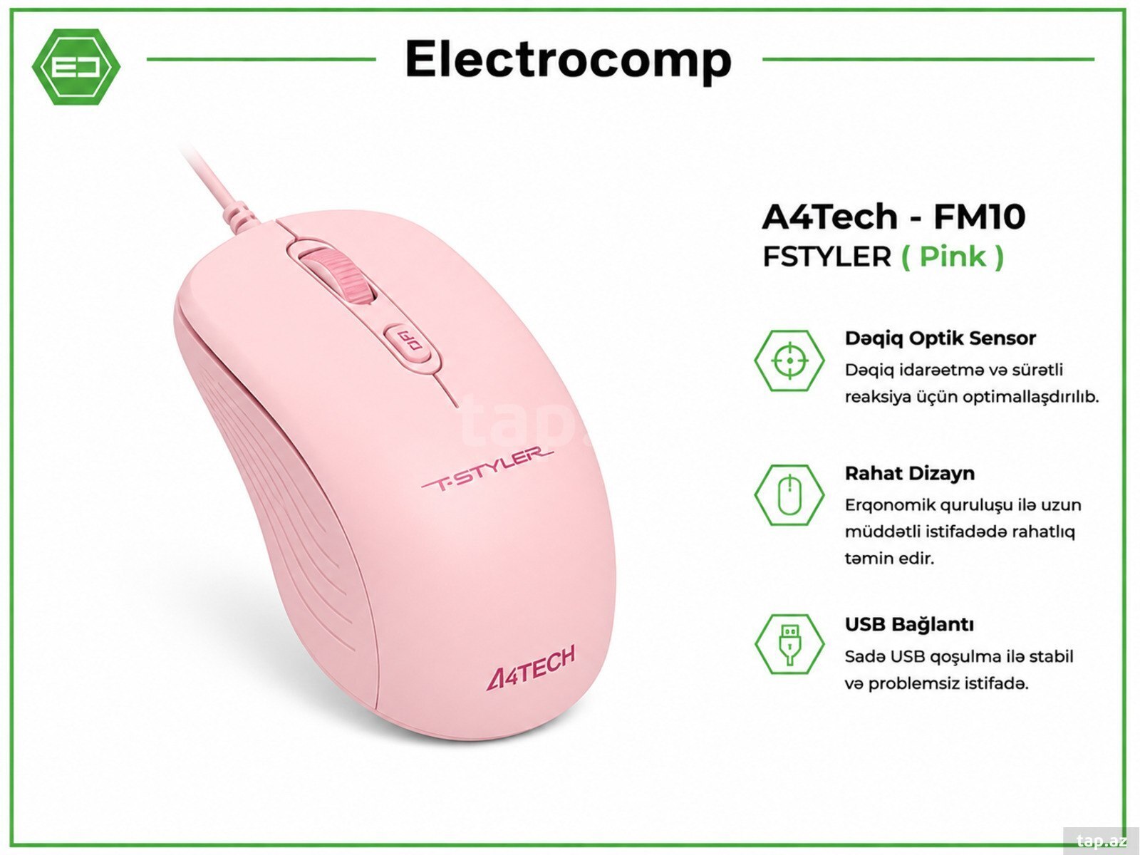 A4Tech FM10 FSTYLER (Pink)
