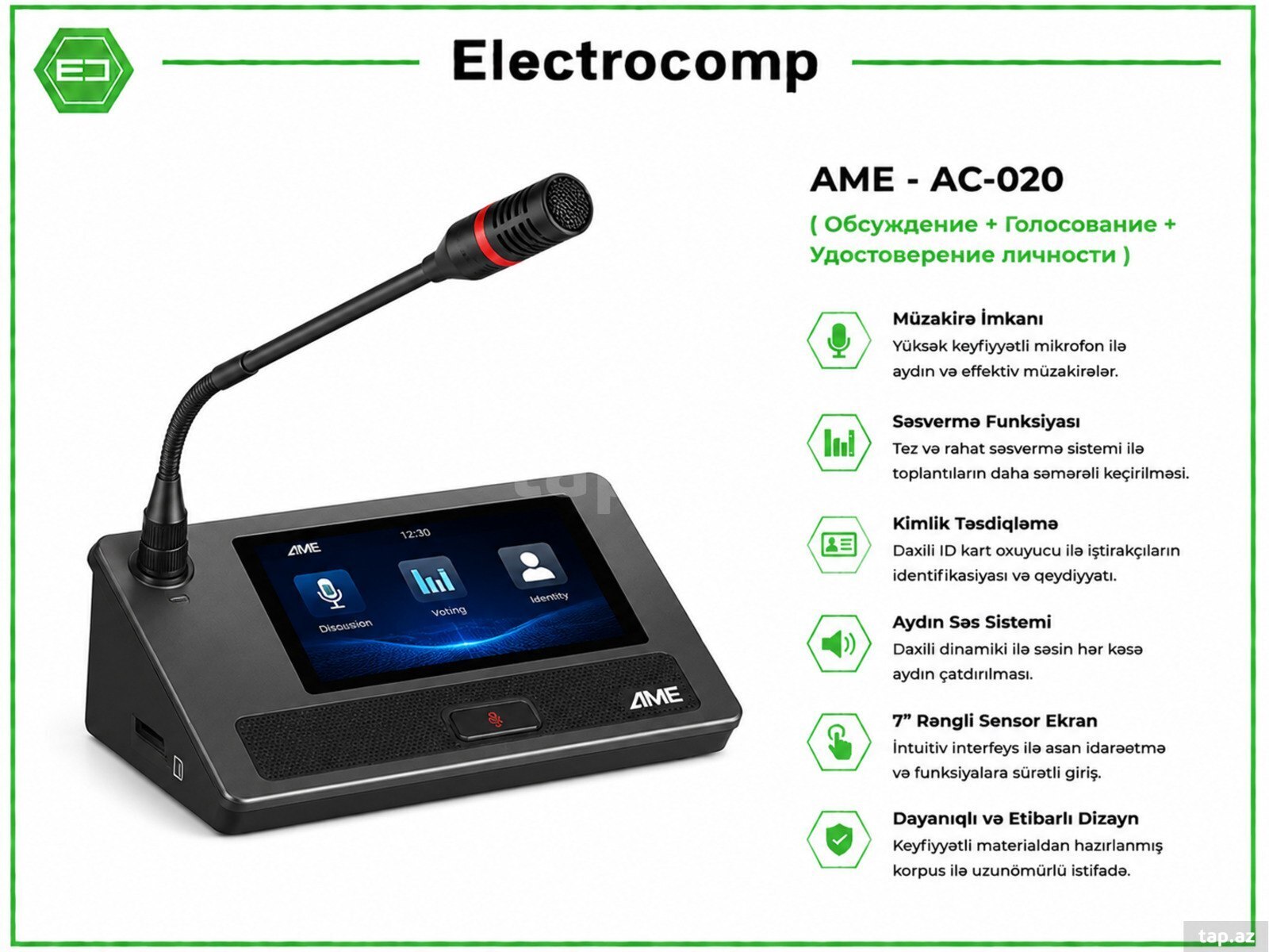 Konfrans cihazı AME AC-020