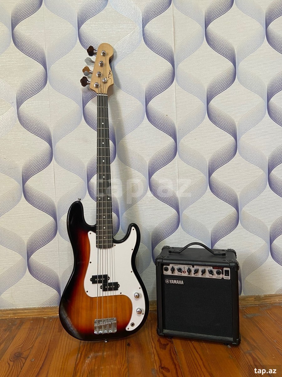 Smiger Bass guitar və Yamaha GA-15 amp