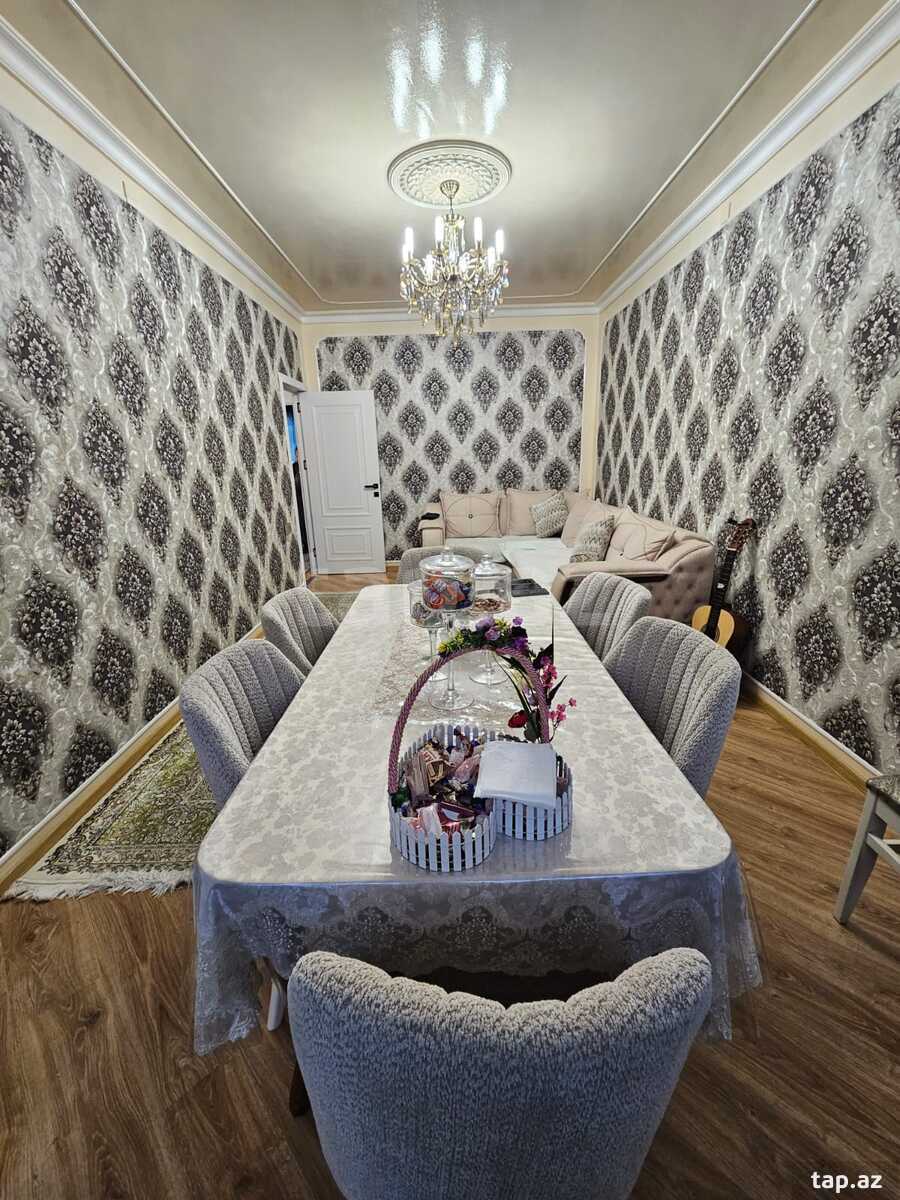 4-otaqlı mənzil, 8 Mkr., 120 m²