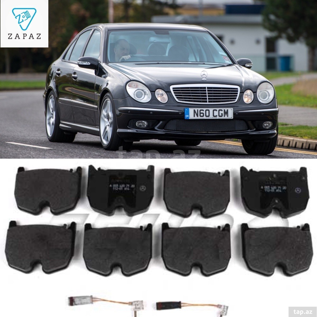 "Mercedes E55 AMG" ön əyləc bəndləri