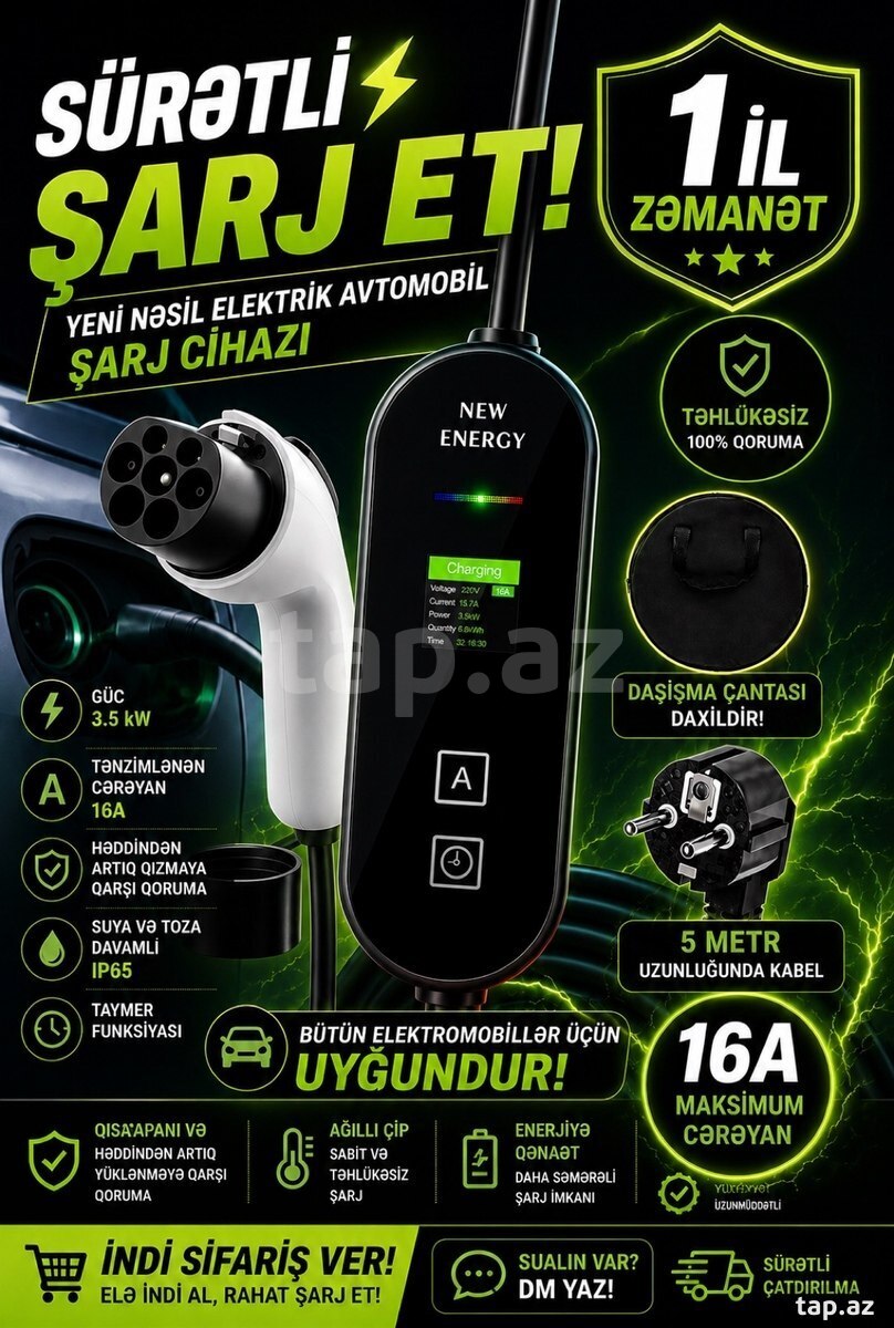"BYD Changan GB/T" adapteri 220V 16A WiFi