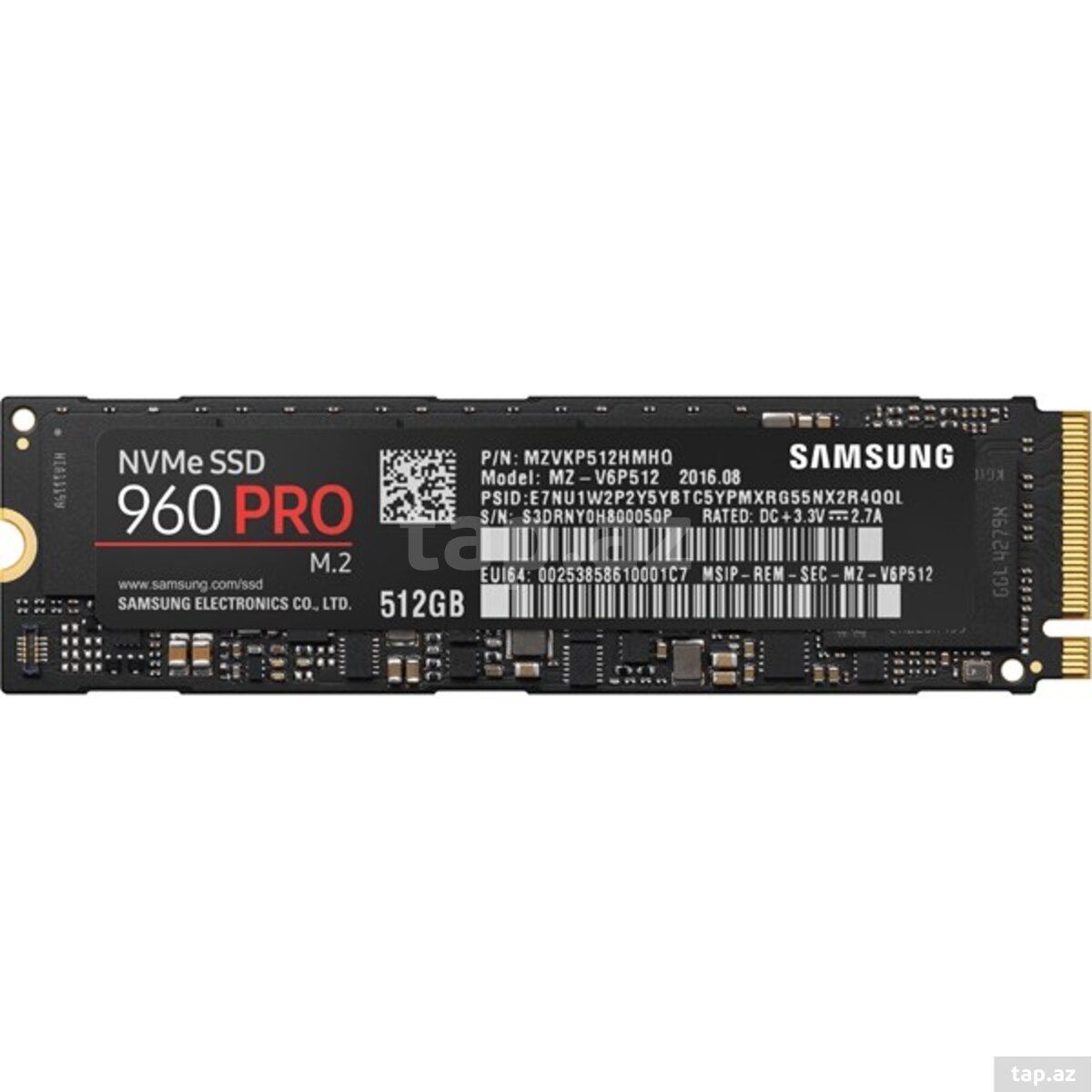 SSD Samsung 960 PRO NVMe 512GB