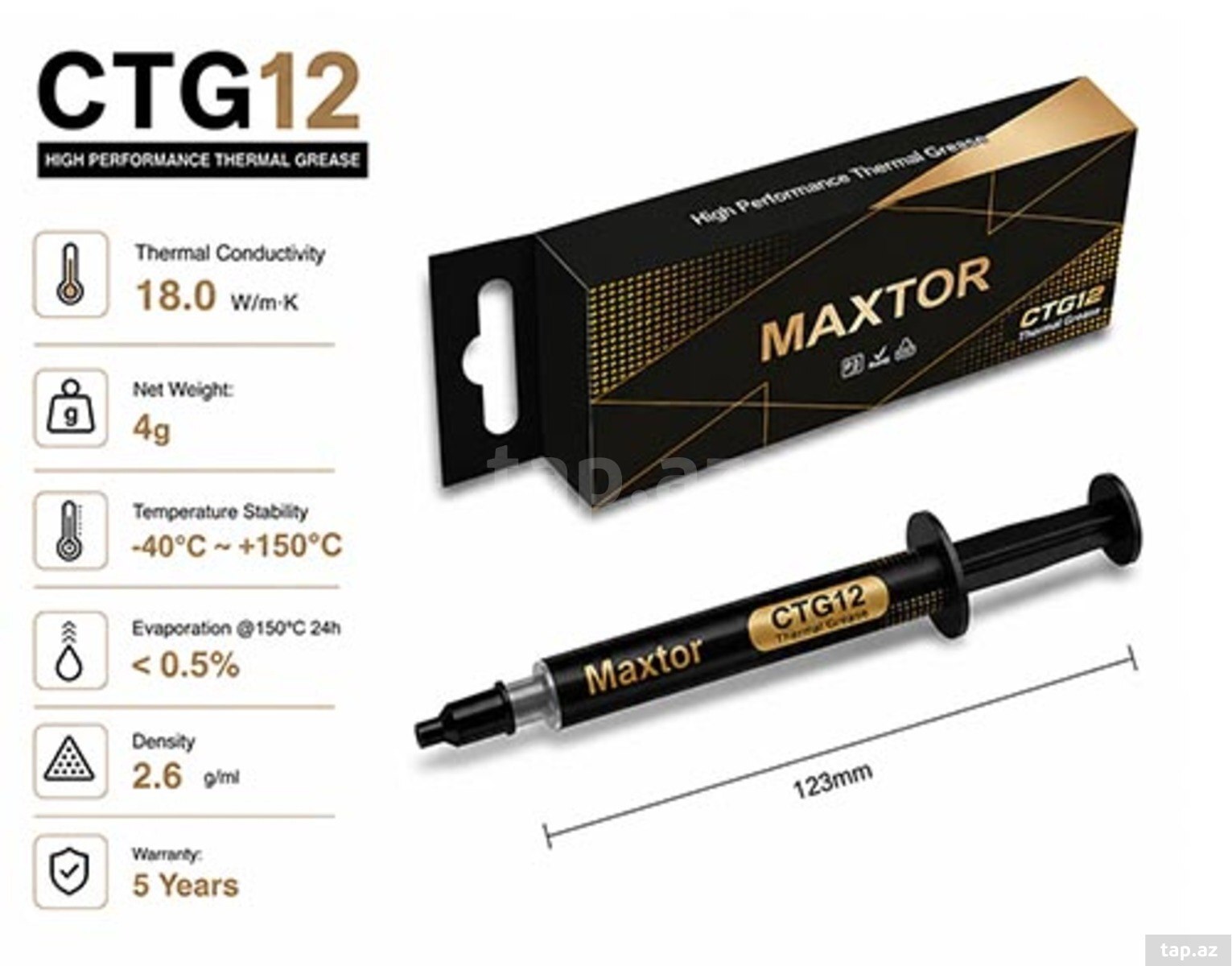 Thermal pasta Maxtor CTG12-E 4 qram