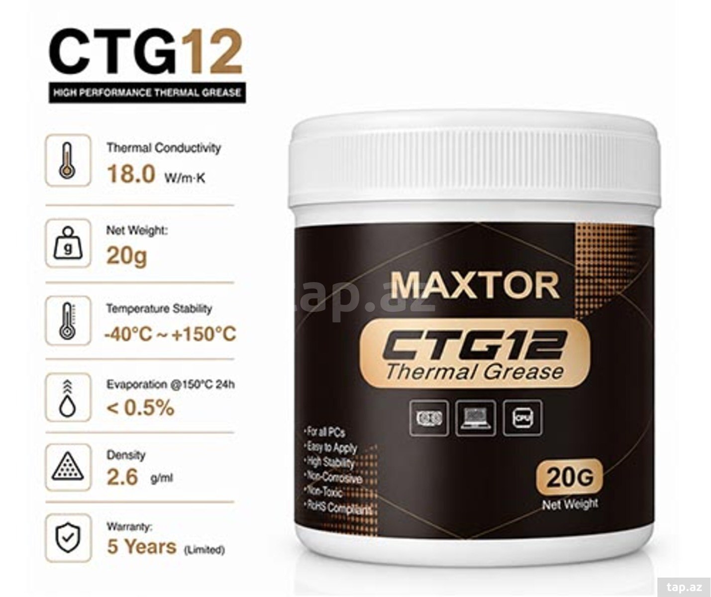 Thermal pasta "Maxtor CTG12-E 20 qram"
