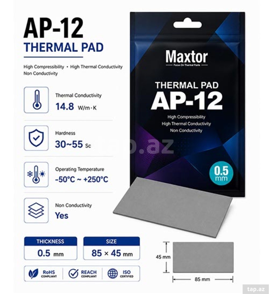 Maxtor AP-12 Thermal Pad 0.5mm (85x45mm)