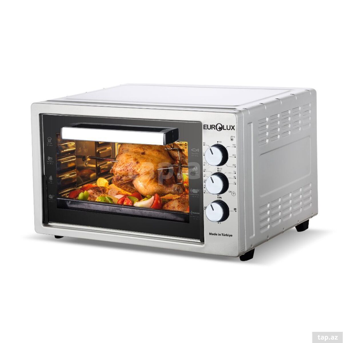 Elektrik soba Eurolux EU-EO3216EG-45LDGR Silver — 1