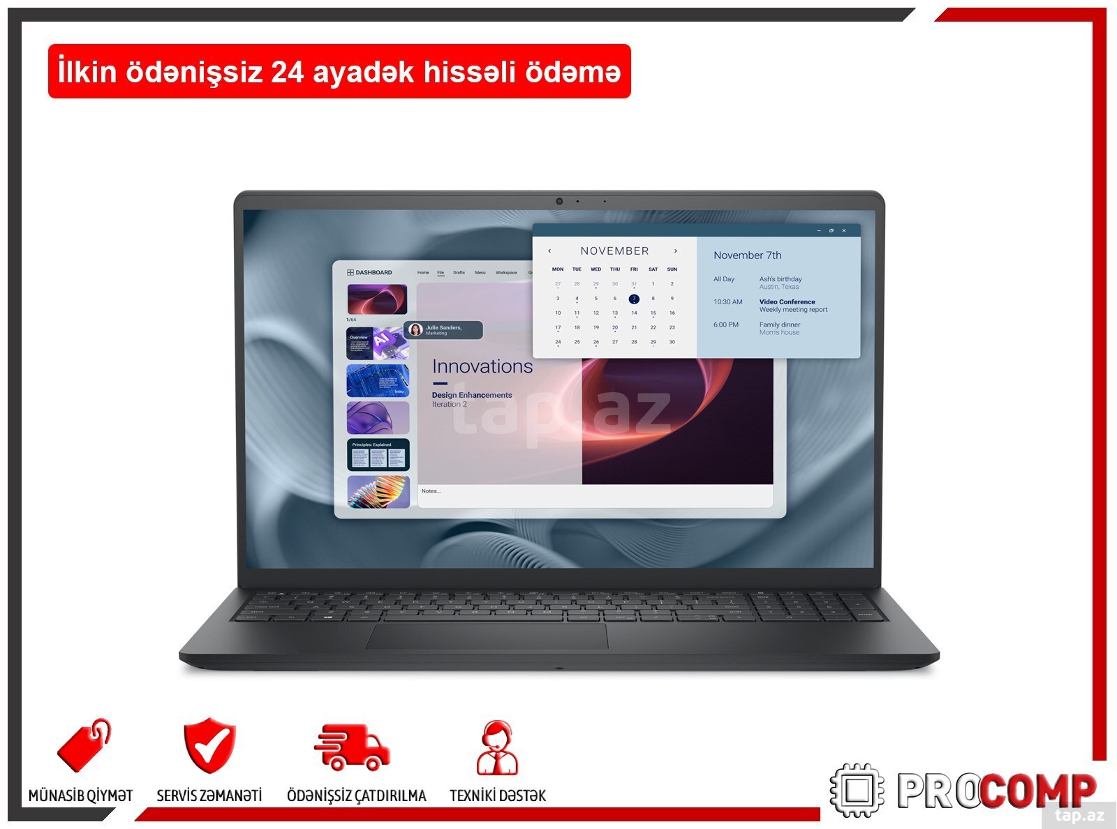 Dell Pro 15 Essential PV15250 PV15250_RPLU_006_P_UBU