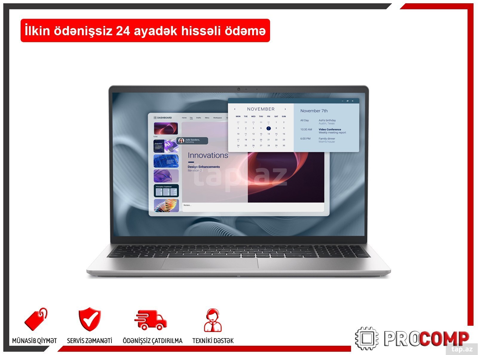 Laptop Dell Pro 15 Essential PV15250 PV15250 RPLU 002 M UBU