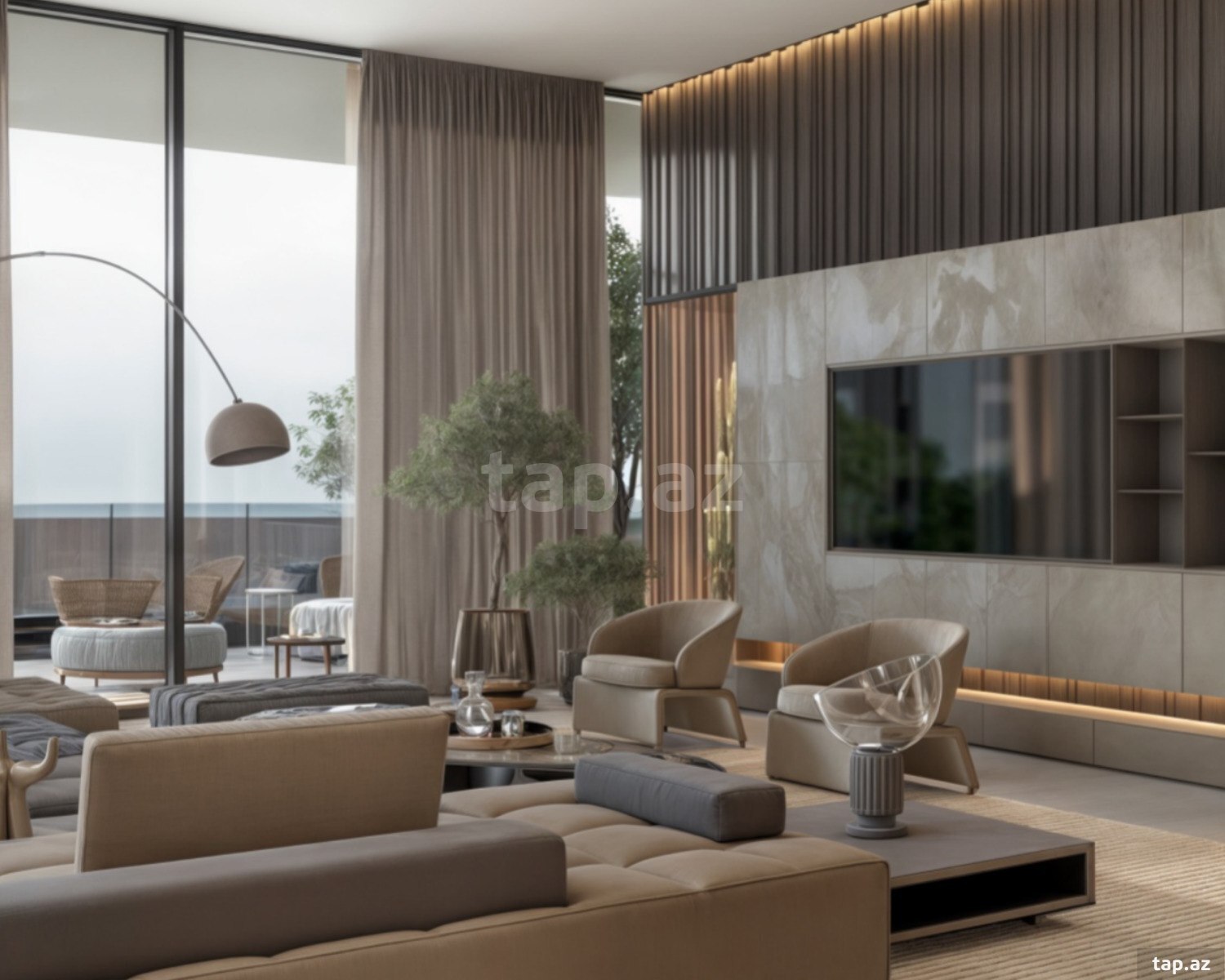 4-otaqlı yeni tikili, Tbilisi pr., 175.1 m²