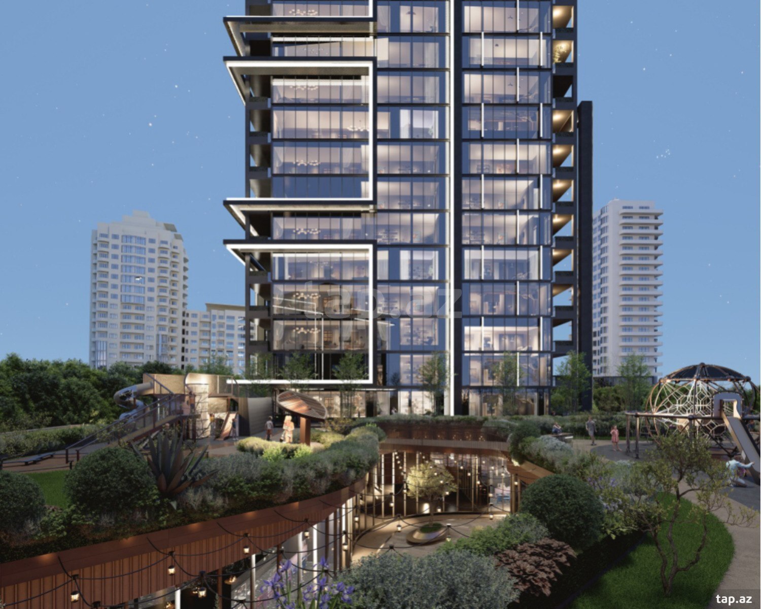 4-otaqlı yeni tikili, Tbilisi pr., 175.1 m²