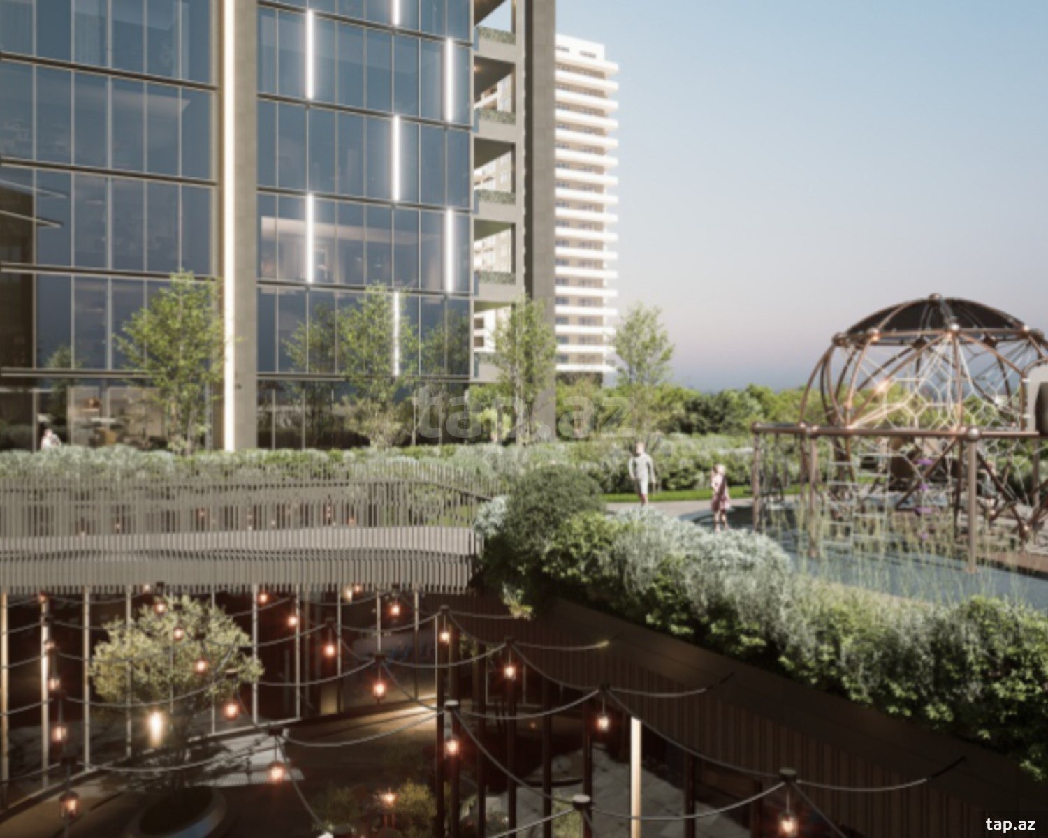 4-otaqlı yeni tikili, Tbilisi pr., 175.1 m²