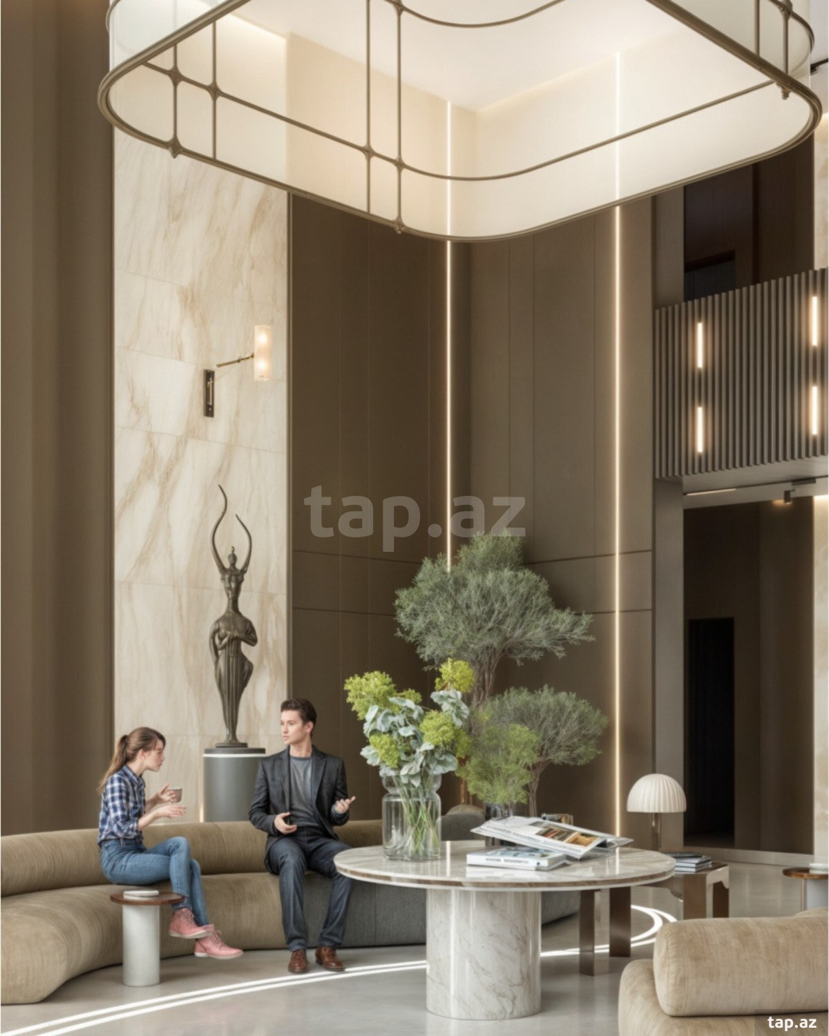 4-otaqlı yeni tikili, Tbilisi pr., 175.1 m²