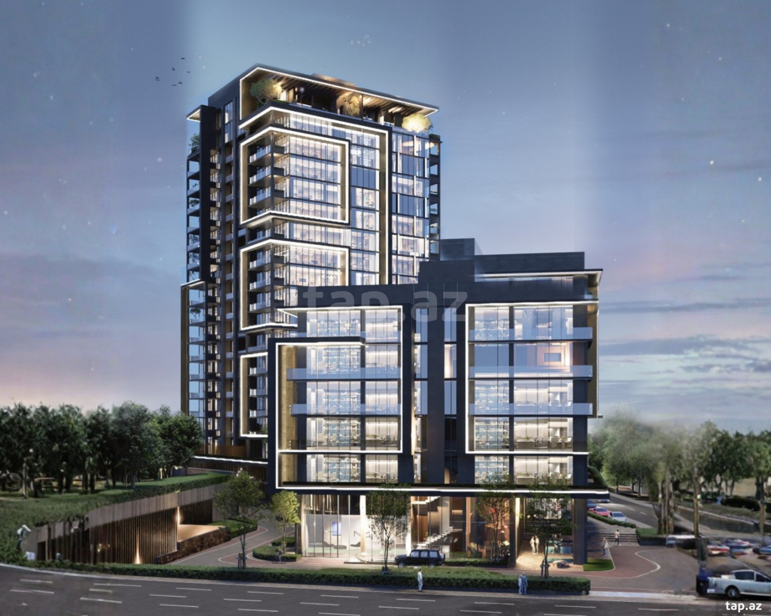 6-otaqlı yeni tikili, Tbilisi pr., 614.1 m²