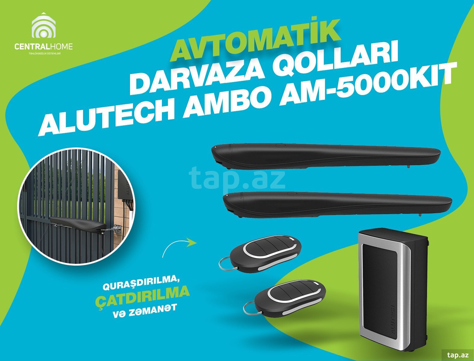 Avtomatik darvaza qolları ALUTECH Ambo AM-5000KIT