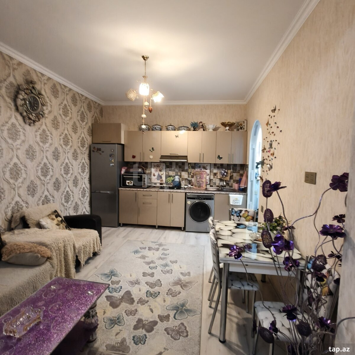 2-otaqlı yeni tikili kirayə verilir, Xırdalan ş., 46 m²