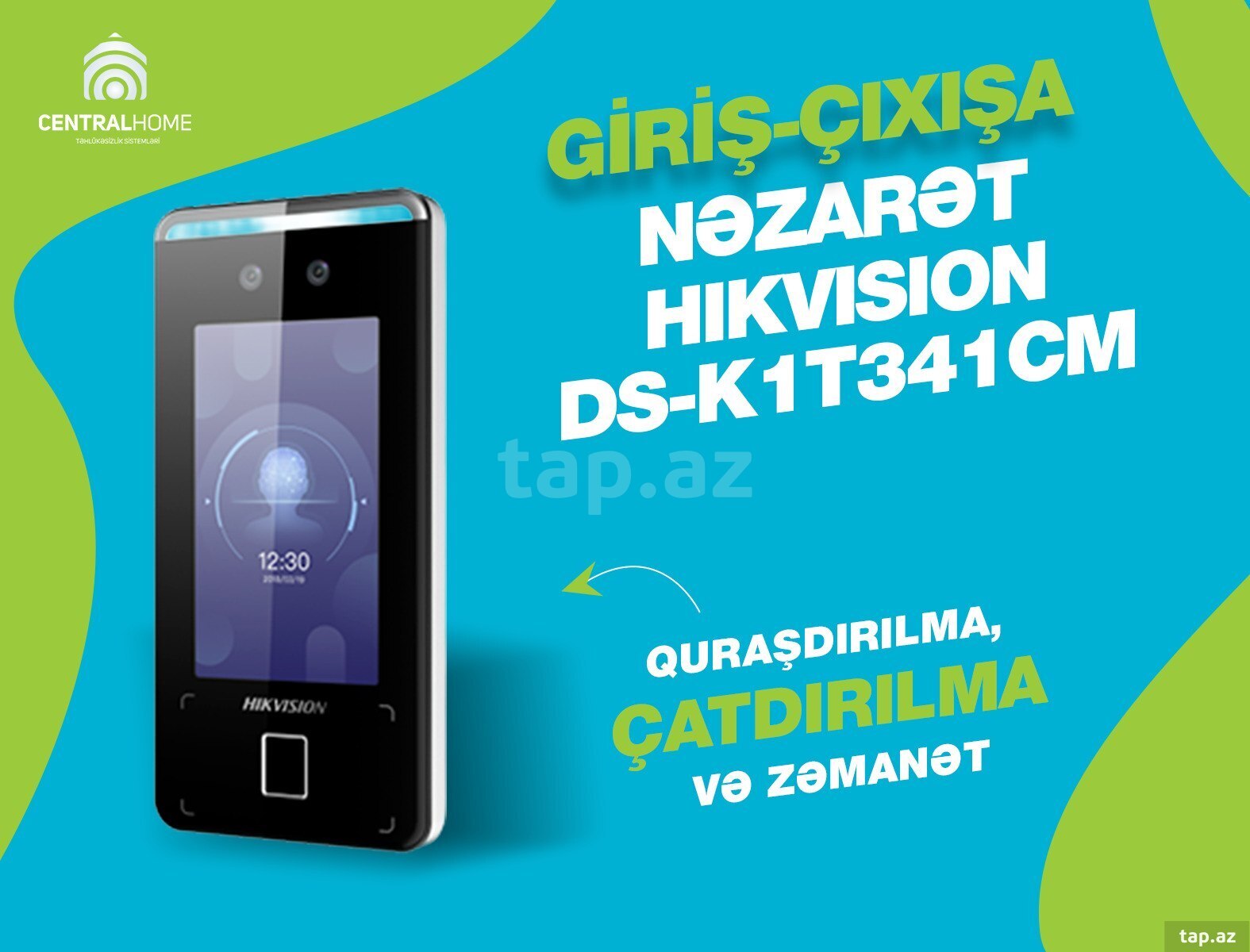 Giriş-çıxışa nəzarət (access control) Hikvision DS-K1T341CM