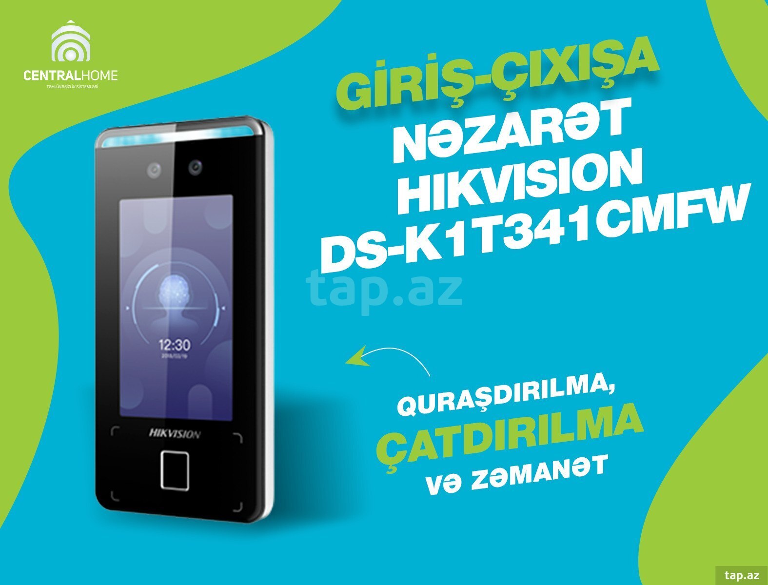 Giriş-çıxışa nəzarət (access control) Hikvision DS-K1T341CMFW