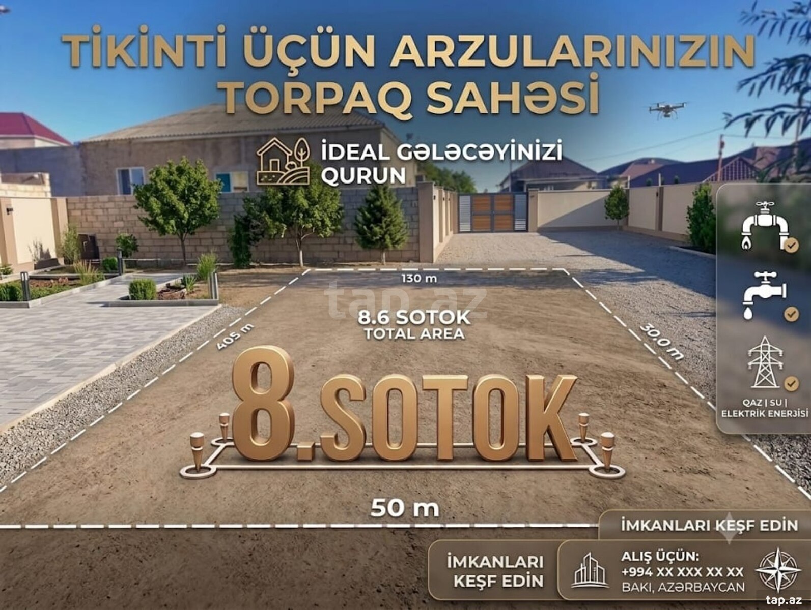 Torpaq satılır, Türkan, Bakı