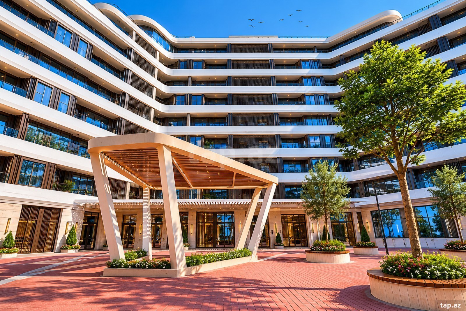 8-otaqlı yeni tikili, Ağ şəhər, 840 m²